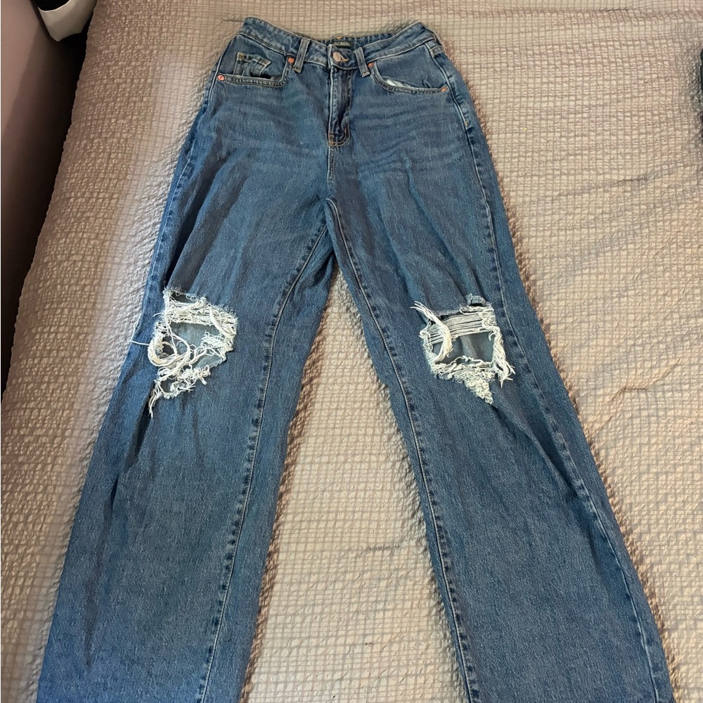 Wild Fable Women's Blue Straight Leg Jeans